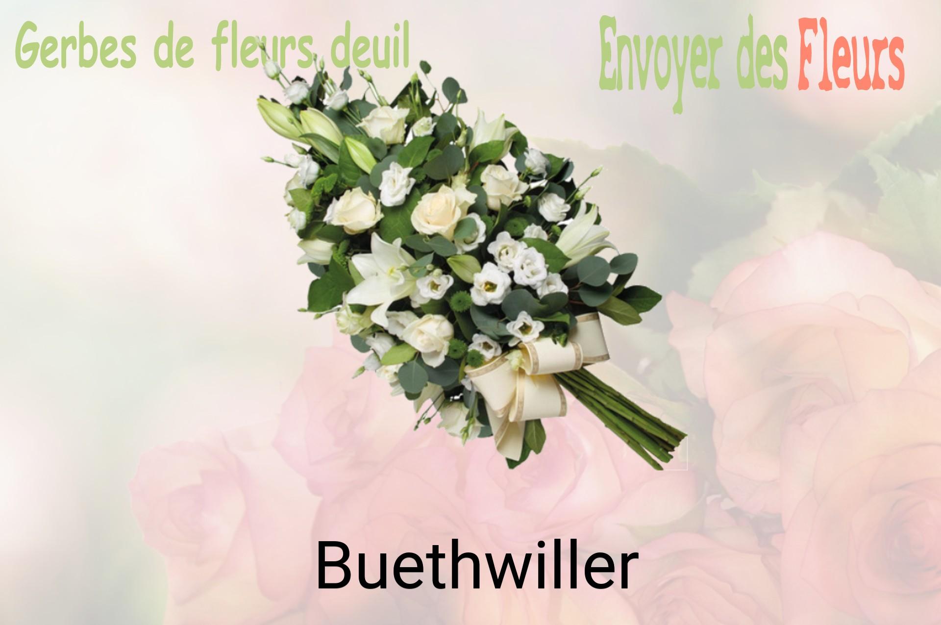 Gerbe de fleurs de deuil livrée à Buethwiller